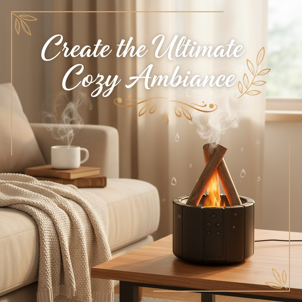 Simulated Flame Aroma Diffuser Ad